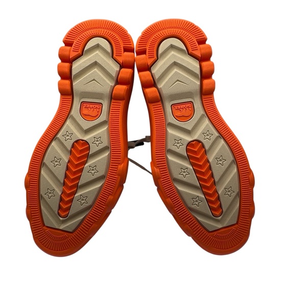 NWT Sorel Caribou Platform Beige and Orange Lace Up Boots - Size 7.5 - Picture 7 of 13